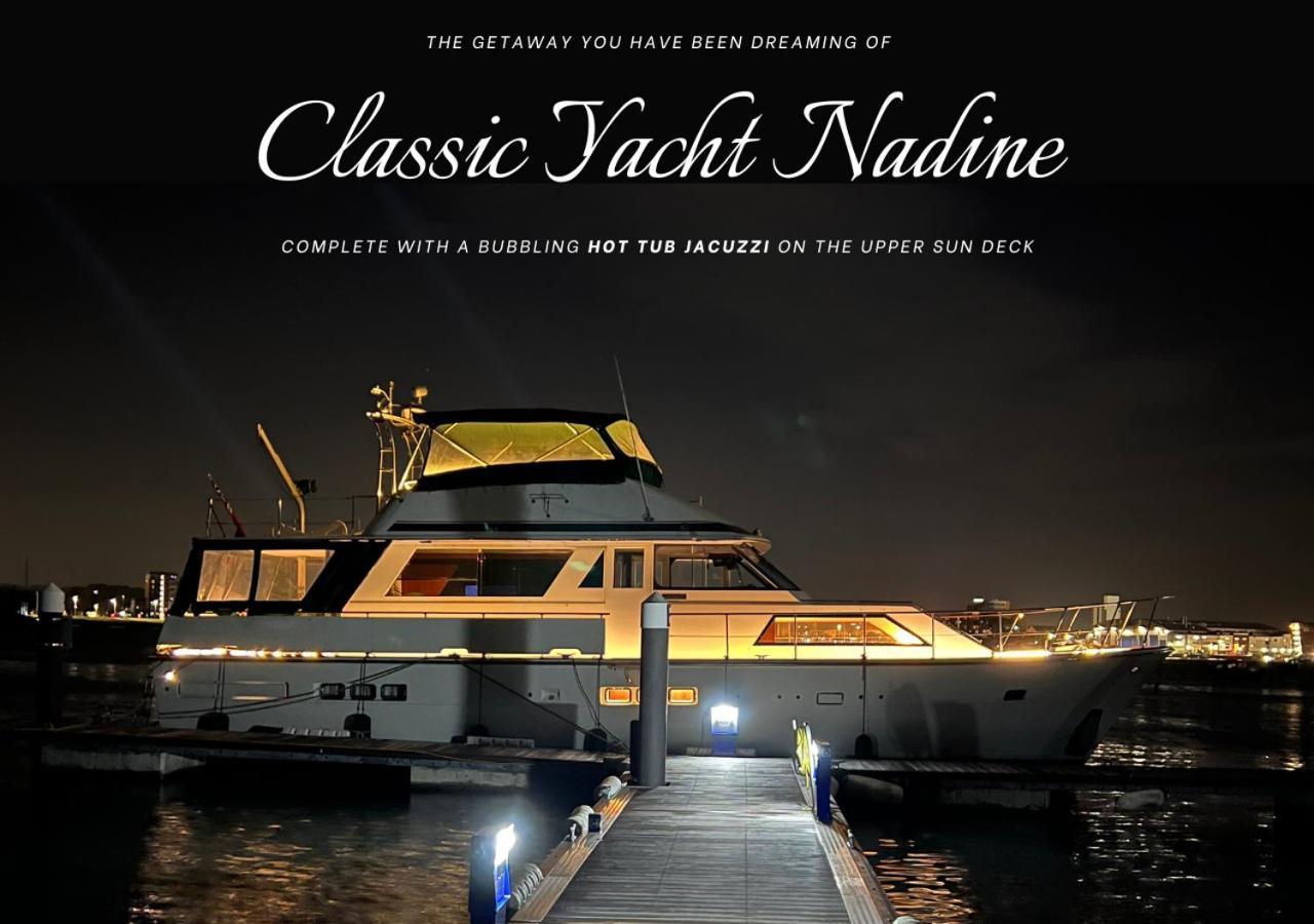 Classic Yacht Nadine In Poole Harbour, Dorset, With A Hot Tub Jacuzzi Zewnętrze zdjęcie